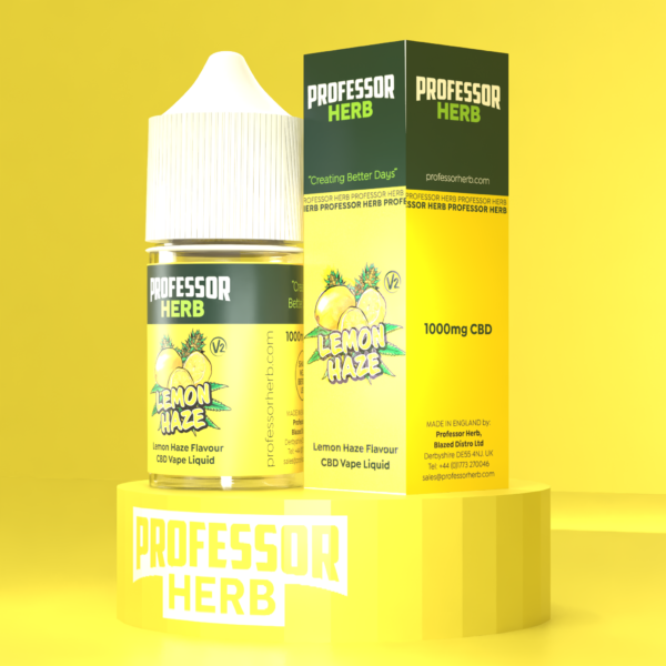 Professor Herb CBD Vape Liquid 1000mg/30ml - Lemon Haze V2